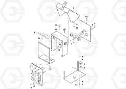 60369 Screed Console Assembly OMNI 318 SCREED PF6110, PF6160, PF6170, Volvo Construction Equipment