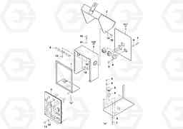 60371 Screed Console Assembly OMNI 318 SCREED PF6110, PF6160, PF6170, Volvo Construction Equipment