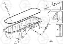 40167 Oil sump with mounting parts EC460B SER NO INT 11515- EU&NA 80001-, Volvo Construction Equipment