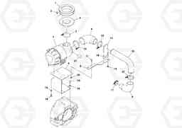 100019 Air Cleaner Assembly SD70D/SD70F/SD77DX/SD77F S/N 197387-, Volvo Construction Equipment