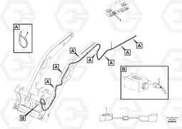 45812 Cable harness, Loader Quick Attach BL61 S/N 11459 -, Volvo Construction Equipment