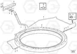 81887 Slew transmission, lubricating pipe EW160C, Volvo Construction Equipment