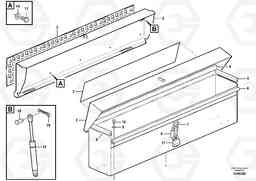 29042 Toolbox, Tools and paint G900 MODELS S/N 39300 -, Volvo Construction Equipment