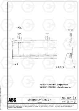 62450 Tamper for basic screed MB 120 ATT. SCREEDS 3,0 -16,0M ABG9820, Volvo Construction Equipment