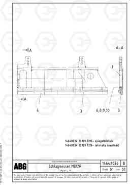 62420 Tamper for basic screed MB 120 ATT. SCREEDS 3,0 -16,0M ABG9820, Volvo Construction Equipment