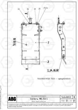 78509 Deflector for extension MB 122 ATT. SCREEDS 2,5 -10,0M ABG7820, ABG7820B, Volvo Construction Equipment