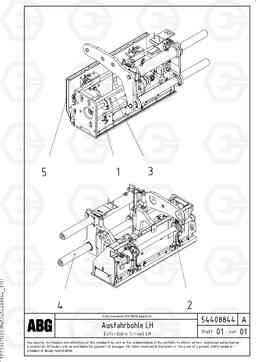 49904 Extendable screed VB 78 ETC ATT. SCREED 2,5 - 9,0 M ABG5820/6820/7820/7820B, Volvo Construction Equipment