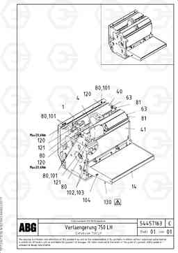 70500 Extension set VB 78 ETC ATT. SCREED 2,5 - 9,0 M ABG5820/6820/7820/7820B, Volvo Construction Equipment