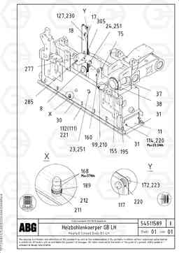 71820 Heated body for basic screed VB 89 ETC ATT. SCREEDS 3,0 - 9,0M ABG8820, ABG8820B, Volvo Construction Equipment