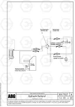 78692 Hose kit for hydraulic crown adjustment on basic and extandable screed VB 30 ATT. SCREEDS 1,5 - 4,0M ABG2820, Volvo Construction Equipment