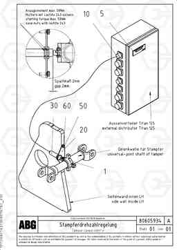 77063 Speed control for tamper VB 30 ATT. SCREEDS 1,5 - 4,0M ABG2820, Volvo Construction Equipment