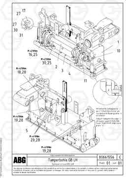 65535 Vib.-tamperscreed for basic screed VDT-V 89 ETC ATT. SCREEDS 3,0 - 9,0M ABG7820, ABG7820B, Volvo Construction Equipment