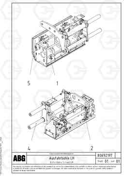 71149 Extendable screed VB-T 78 ETC ATT. SCREEDS 2,5 - 8,0M ABG6820, Volvo Construction Equipment