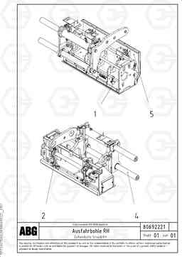 66537 Extendable screed VB-T 78 GTC ATT. SCREEDS 2,5 - 8,0M ABG6820, Volvo Construction Equipment