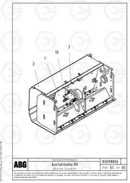 63634 Extendable screed VB-V 50 ATT. SCREEDS 2,0 - 5,0M ABG3870, Volvo Construction Equipment