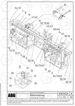 67367 Screed guide for basic screed VB 50 ATT. SCREEDS 2,0 - 5,0M ABG3870, Volvo Construction Equipment