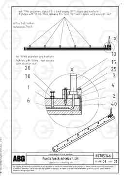 90296 Heating screed extension OMNI 1000 ATT. SCREEDS 3,0 - 9,0M PF6110, PF6160/6170, Volvo Construction Equipment