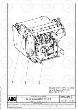 70670 Vario extended screed VDT 121 VARIO ATT.SCREED 9,0 - 12,0M ABG8820/ABG8820B, Volvo Construction Equipment