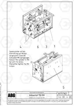 94586 Extension OMNI 1001 ATT. SCREEDS 3,0 - 9,0M PF6110 PF6160/PF6170, Volvo Construction Equipment