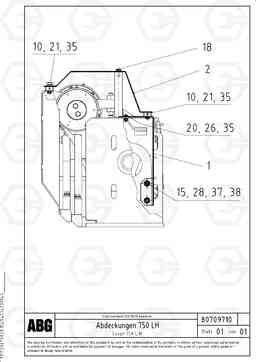 68630 Protective cover for extension VDT 121 VARIO ATT.SCREED 9,0 - 12,0M ABG8820/ABG8820B, Volvo Construction Equipment