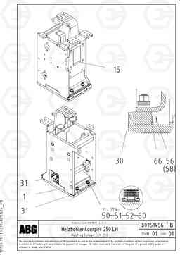 65676 Heating screed for extension VB 78 ETC ATT. SCREED 2,5 - 9,0 M ABG5820/6820/7820/7820B, Volvo Construction Equipment