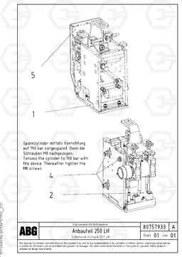 70806 Extension screed VB 78 ETC ATT. SCREED 2,5 - 9,0 M ABG5820/6820/7820/7820B, Volvo Construction Equipment