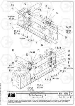 93472 Extendable screed OMNI 1001 ATT. SCREEDS 3,0 - 9,0M PF6110 PF6160/PF6170, Volvo Construction Equipment