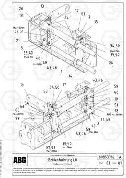 86846 Extendable screed OMNI 1021 ATT. SCREEDS 3,0 - 9,0M PF6110 PF6160/PF6170, Volvo Construction Equipment