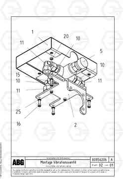 74776 Vibrator assembly OMNI 1000 ATT. SCREEDS 3,0 - 9,0M PF6110, PF6160/6170, Volvo Construction Equipment