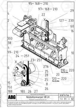 88455 Heated body for basic screed OMNI 1021 ATT. SCREEDS 3,0 - 9,0M PF6110 PF6160/PF6170, Volvo Construction Equipment