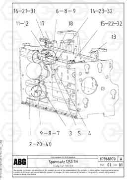 71935 Clamp set for extension VB 78 ETC ATT. SCREED 2,5 - 9,0 M ABG5820/6820/7820/7820B, Volvo Construction Equipment