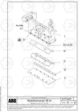 67362 Heated body for basic screed VB 50 ATT. SCREEDS 2,0 - 5,0M ABG3870, Volvo Construction Equipment