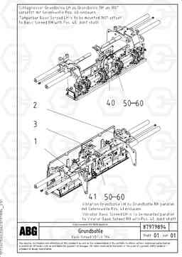 73456 Basic screed and crown control VDT-V 78 GTC ATT. SCREEDS 2,5 - 9,0M AGB8820, AGB8820B, Volvo Construction Equipment