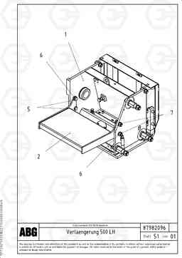 76475 Extension set VB 30 ATT. SCREEDS 1,5 - 4,0M ABG2820, Volvo Construction Equipment