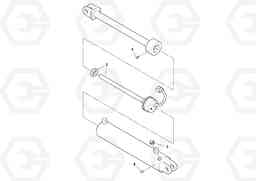 53297 Steering cylinder MT2000 S/N 197282,198000-, Volvo Construction Equipment