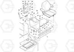 99561 Seat Assembly MT2000 S/N 197282,198000-, Volvo Construction Equipment