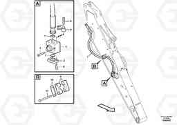 85280 Working hydraulic, hammer and shear for dipper arm EW140C, Volvo Construction Equipment