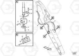 86243 Working hydraulic, hammer and shear for dipper arm EW140C, Volvo Construction Equipment