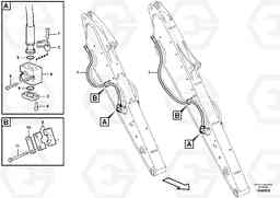 90973 Working hydraulic, hammer and shear for dipper arm EW160C, Volvo Construction Equipment