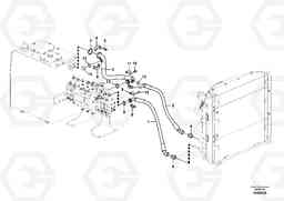 85017 Hydraulic system, hydraulic tank to hydraulic oil cooler EW160C, Volvo Construction Equipment