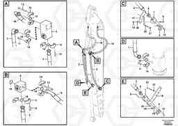 105594 Working hydraulics, bucket cylinder grab EW160C, Volvo Construction Equipment