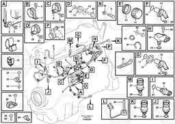 82312 Cable harness, engine ECU FBR2800C, Volvo Construction Equipment