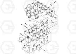 87360 Manifold MT2000 S/N 197282,198000-, Volvo Construction Equipment