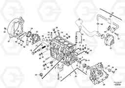 99756 Engine casing, Ventilation L30B TYPE 182, 183, 185 SER NO 3000 -, Volvo Construction Equipment