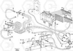 43690 Hydraulic circuit ( platform/balancing valve/offset cylinder ) ECR48C, Volvo Construction Equipment