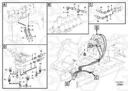 61101 Servo system, control valve to remote control valve pedal EC330B PRIME S/N 15001-, Volvo Construction Equipment