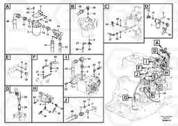 49883 Servo system, pump piping and filter mount. EC330B PRIME S/N 15001-, Volvo Construction Equipment