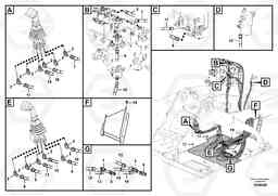 68834 Servo system, control valve to remote control valve FB2800C, Volvo Construction Equipment