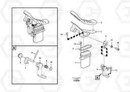 94341 Working hydraulic, remote control valve pedal for hammer and shear EC210C, Volvo Construction Equipment