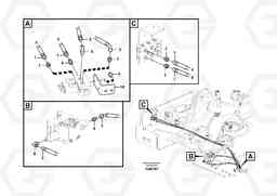 83883 Working hydraulic, slope and rotator on upper frame ECR235C, Volvo Construction Equipment